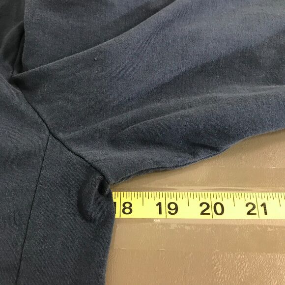 Standard James Perse Jacket Women's Size 1 Blue Cotton Zip Long Sleeve - Picture 3 of 9